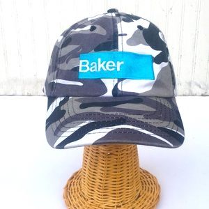 BAKER camouflage trucker cap gray white
